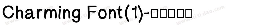 Charming Font(1)字体转换
